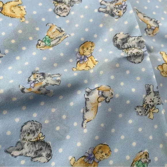 Codella Assorted Puppies Pure Silk Scarf - Picture 2 of 6